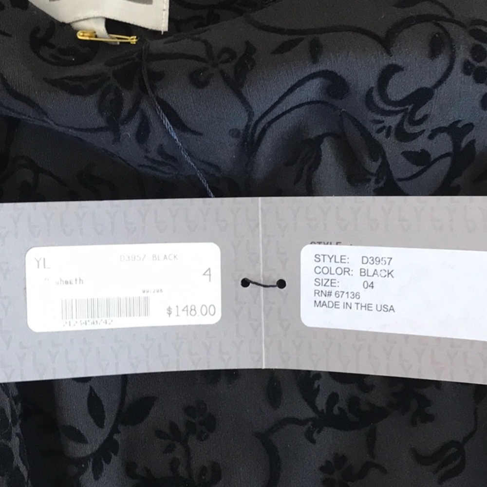 YL By Yair Black Sheath Dress - Picture 6 of 7